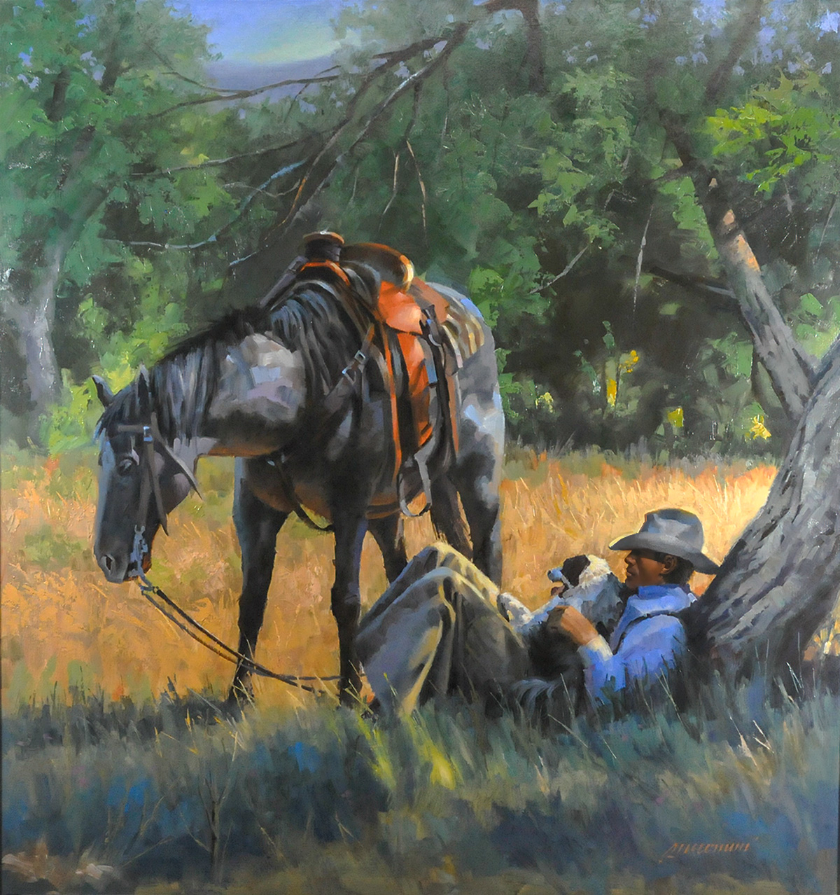 Siesta Under the Cottonwoods
